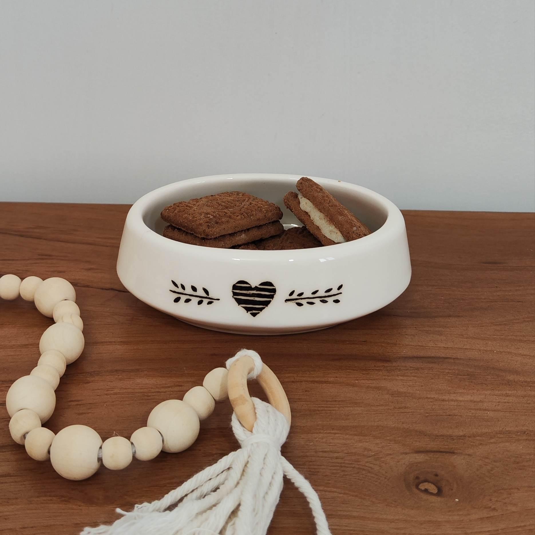 پیاله بیضی قلب مشکی