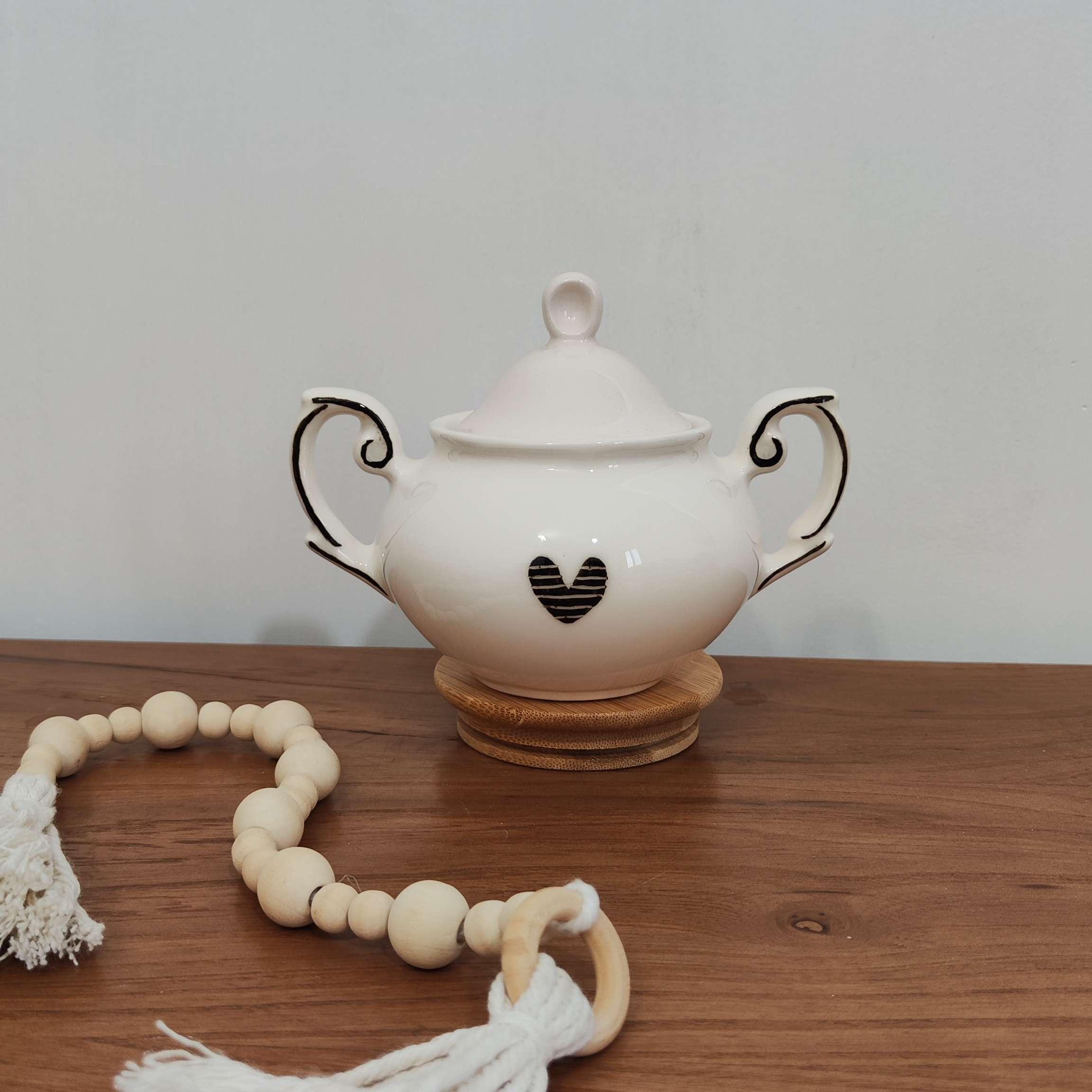 قندون بزرگ قلب مشکی