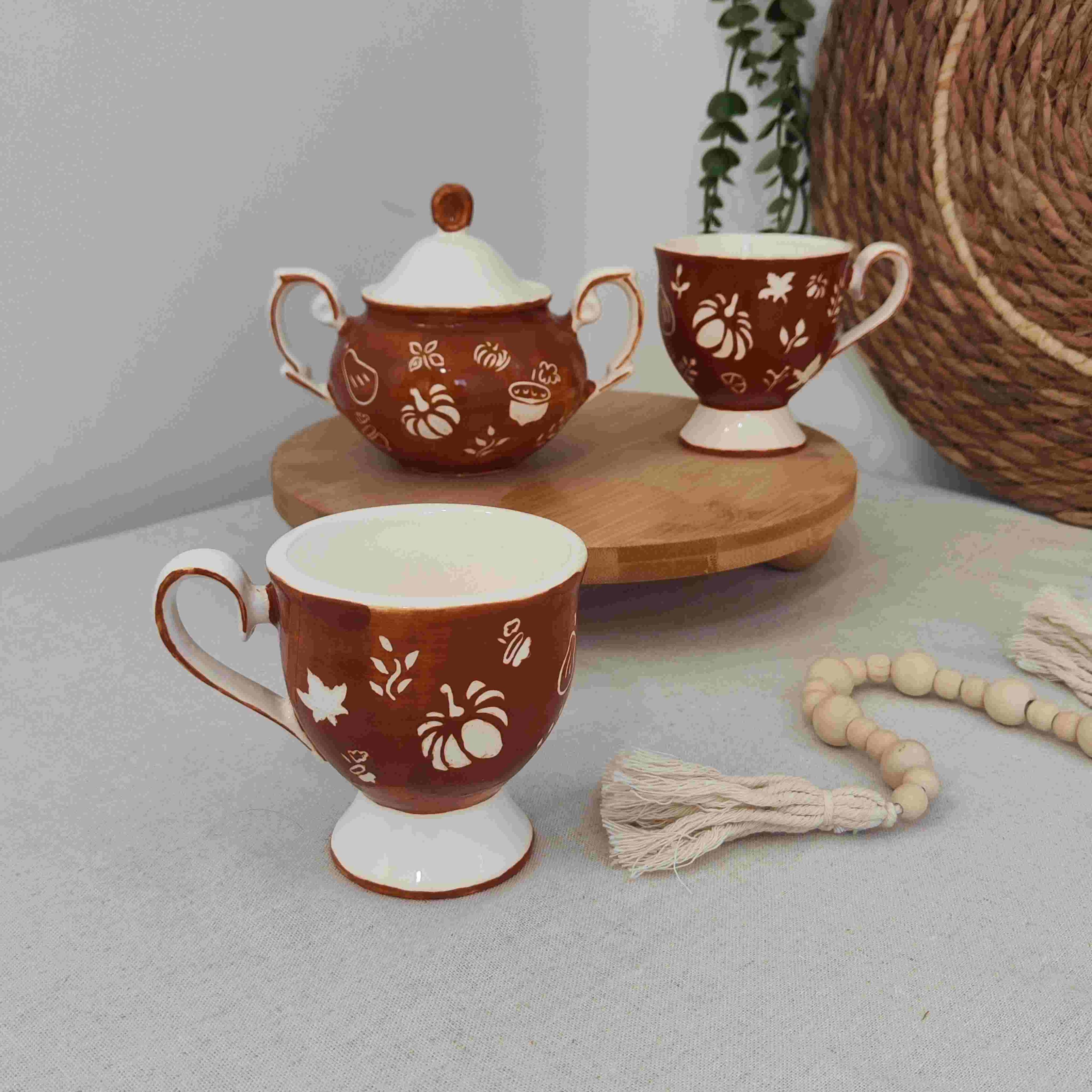 ست چایخوری پاییزه(مورددار)