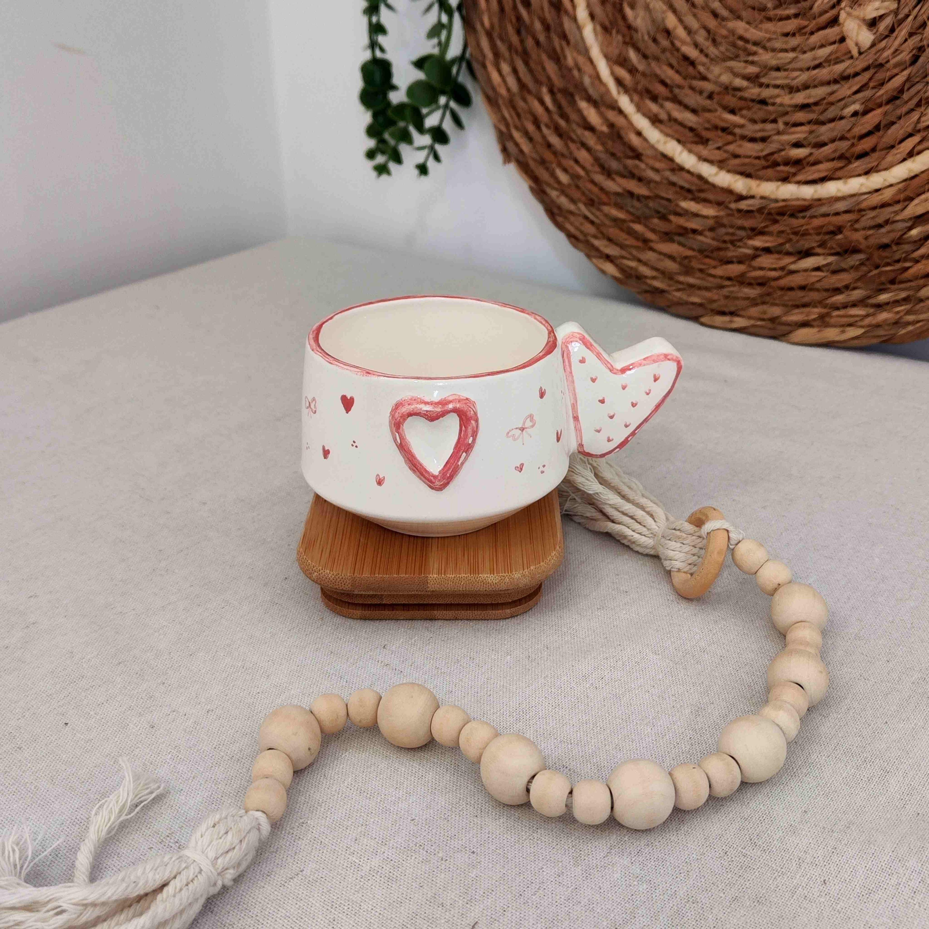 فنجون دسته قلبی