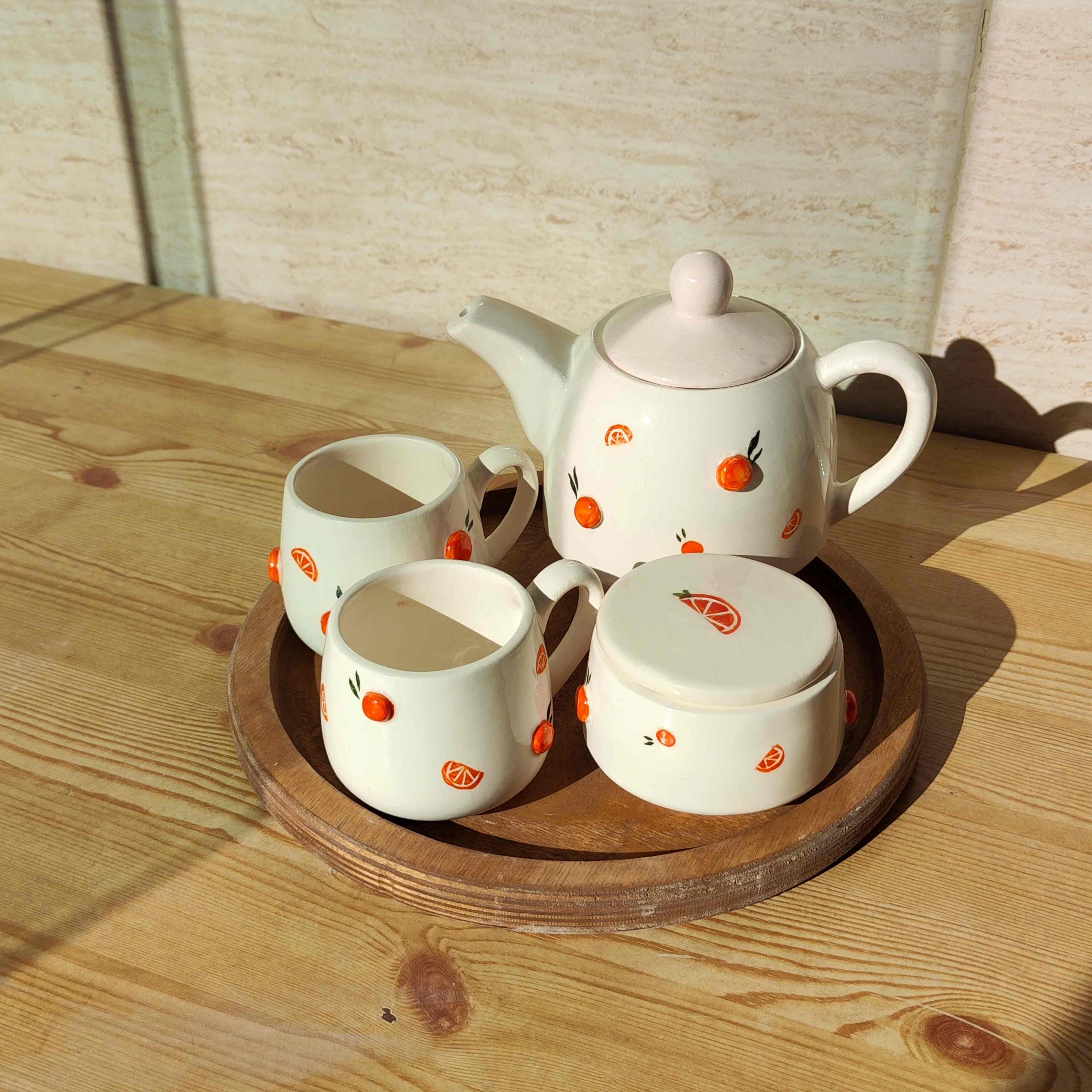 ست چایخوری پرتقال