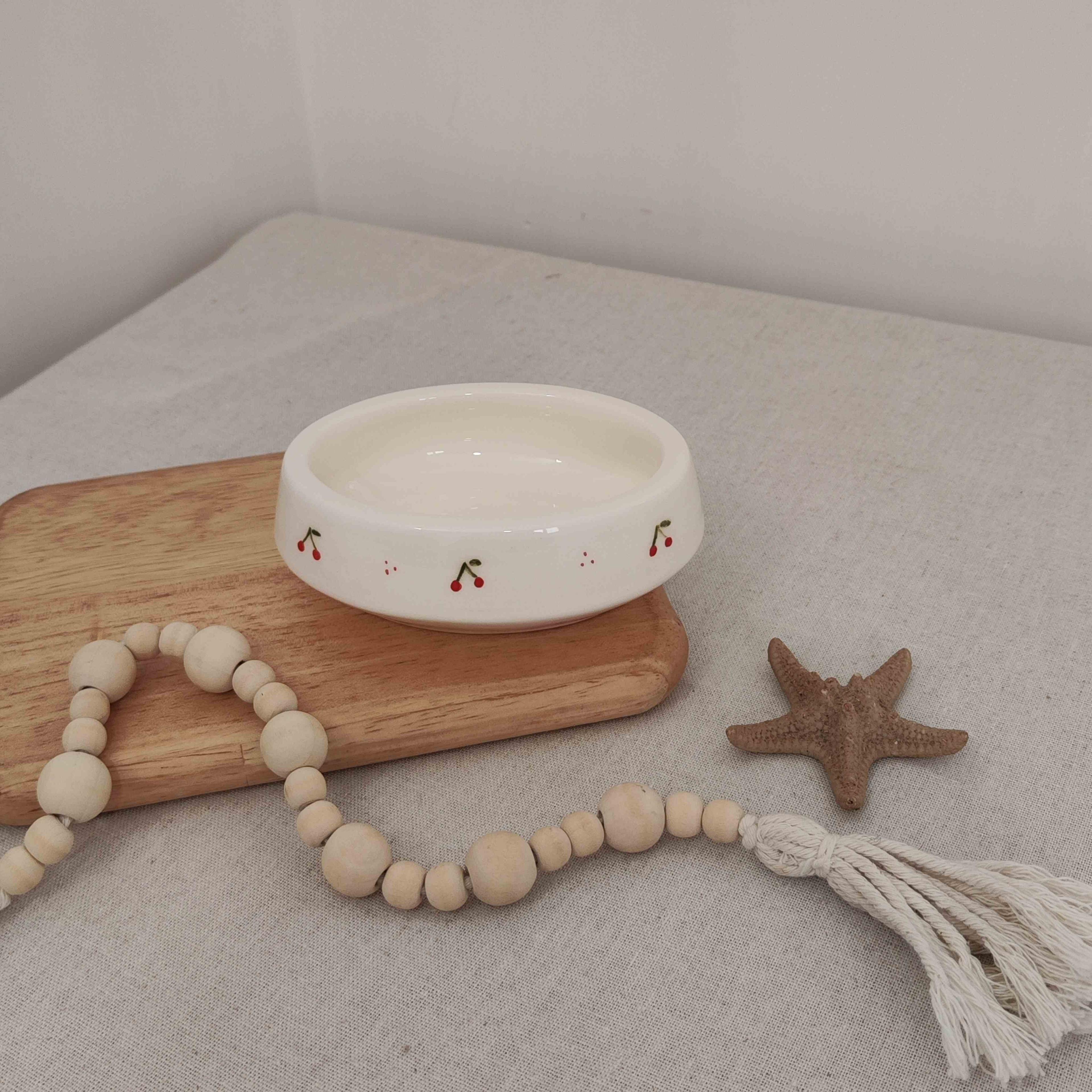 پیاله بیضی آلبالو